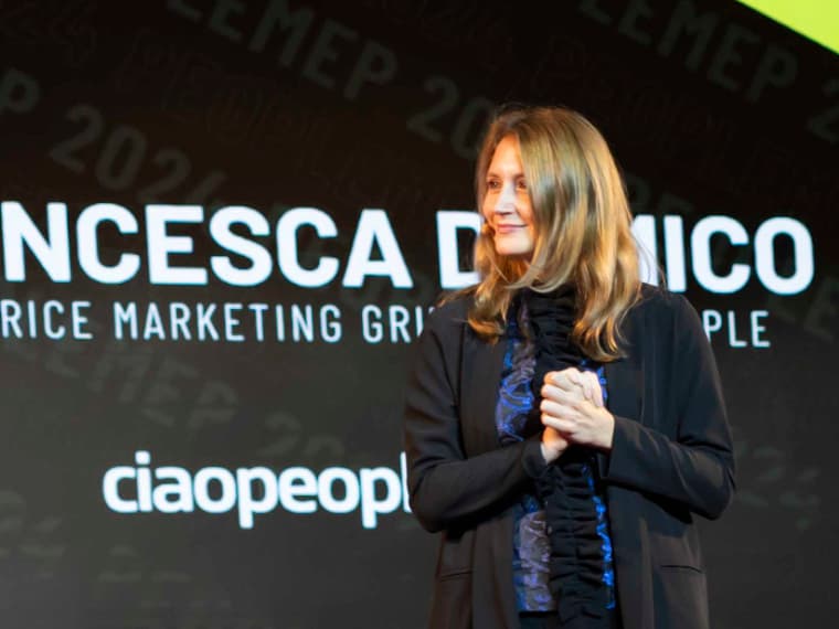 Francesca D’Amico sul palco del PeopleMEP a Bologna, evento annuale dell’agenzia di marketing B2B